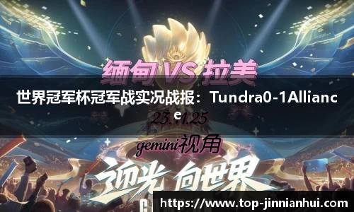 世界冠军杯冠军战实况战报：Tundra0-1Alliance